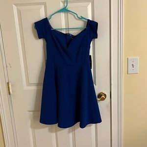 Blue off the shoulder lulu Dress